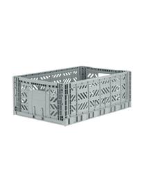 Stohovatelný skládací box Grey, velký, Umělá hmota, Šedá, Š 60 cm, V 22 cm