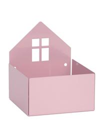 Scatola Town House, Metallo verniciato a polvere, Rosa, Larg. 11 x Alt. 13 cm