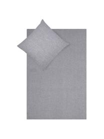 Bettwäsche Cashmere in Grau, Grau, 135 x 200 cm + 1 Kissen 80 x 80 cm