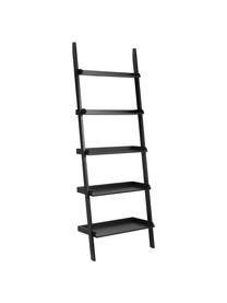 Estantería escalera Wally, Tablero de fibras de densidad media (MDF), Negro, An 67 x Al 189 cm