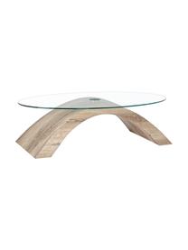 Konferenční stolek Kenya, Transparentní, světle hnědá, Š 110 cm, H 60 cm