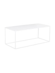 Salontafel Stina, Gepoedercoat metaal, Mat wit, 90 x 45 cm