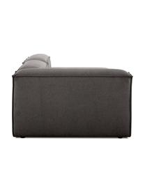 Modulaire chaise longue Lennon, Bekleding: 100% polyester De slijtva, Frame: massief grenenhout, FSC-g, Poten: kunststof, Geweven stof antraciet, B 269 x D 119 cm, rugleuning links