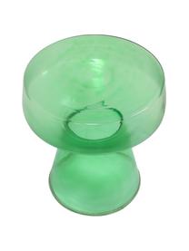 Mesa auxiliar de vidrio Ambe, Vidrio, Verde transparente, Ø 39 x Al 42 cm