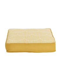 Cuscino sedia alto giallo/bianco Arc, Rivestimento: 100% cotone, Giallo, Larg. 40 x Lung. 40 cm