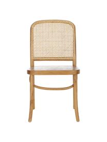 Sedia con intreccio viennese Franz, Seduta: rattan, Struttura: legno di quercia massicci, Marrone, Larg. 48 x Prof. 59 cm