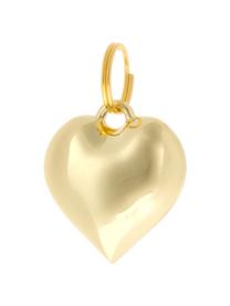 Llaveros regalo Charm Heart, 6 uds., Metal recubierto, Dorado, Ø 2 x Al 3 cm