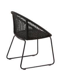 Chaises de jardin à accoudoirs Sania, 2 pièces, Gris foncé