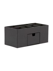 Bureau organizer Vendela, Massief, gelamineerd karton
(100% gerecycled papier), Zwart, B 24 x H 11 cm