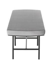 Banquette en velours Jasper, Gris