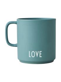 Tazza caffè di design con scritte avanti e dietro Favourite GRANDDAD/LOVE, Fine Bone China (porcellana)
La Fine Bone China è una porcellana a pasta morbida particolarmente caratterizzata dalla sua lucentezza radiosa e traslucida, Verde giada opaco, bianco, Ø 10 x Alt. 9 cm