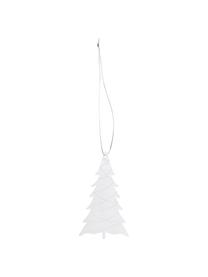 Kerstboomhanger Deco Tree, Gecoat edelstaal, Zilverkleurig, B 7 x H 11 cm