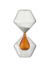 Objet décoratif transparent/orange Time, Verre, Orange, transparent, Ø 9 x haut. 18 cm