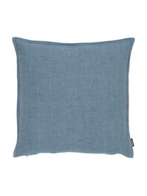 Poszewka na poduszkę z lnu Sven, Len, Przód i tył: błękitny, S 40 x D 40 cm