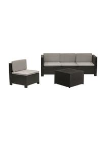 Set lounge para exterior modular Verona, 5 pzas., Tapizado: 100% poliéster, Gris antracita, Set de diferentes tamaños