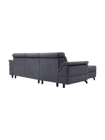 Sofa narożna z funkcją spania i miejscem do przechowywania Missouri, Tapicerka: 100% poliester, Ciemny szary, S 259 x G 164 cm