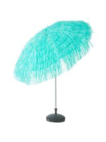 Parasol Hawaii in turquoise met franjes, Ø 200 cm, Turquoise, Ø 200 x H 210 cm