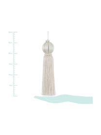 Decoratieve hangers Asena, 2 stuks, Polyester, Wit, Ø 6 x H 27 cm