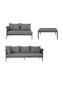 Salon de jardin anthracite Rafael, 2 élém., Anthracite, Lot de différentes tailles