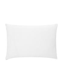 Housse de coussin rectangulaire blanc vert Ren, 100 % coton, Blanc, vert sauge, larg. 30 x long. 50 cm