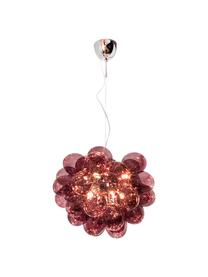 Hanglamp met glazen bollen Gross, Bordeauxrood, Ø 50 x H 40 cm