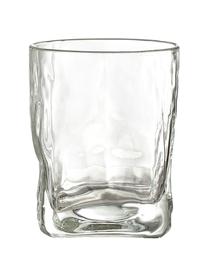 Bicchieri acqua dalla forma irregolare Zera 6 pz, Vetro, Trasparente, Ø 8 x Alt. 10 cm