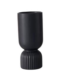 Vase grès noir Gino, 2 élém., Grès cérame, Noir, Ø 10 x haut. 23 cm