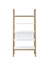 Étagère avec cadre en chêne Farringdon, Blanc, bois de chêne, larg. 90 x haut. 185 cm