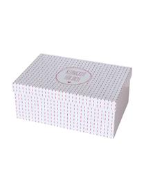 Geschenkboxen-Set Illum, 9-tlg., Papier, Weiss, Rot, Rosa, Set mit verschiedenen Grössen