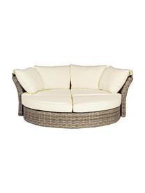 Sofa ogrodowa Lesly, Stelaż: aluminium malowane proszk, Beżowy, taupe w odcieniu zieleni, S 200 x W 168 cm