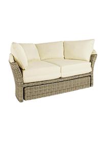 Sofa ogrodowa Lesly, Stelaż: aluminium malowane proszk, Beżowy, taupe w odcieniu zieleni, S 200 x W 168 cm