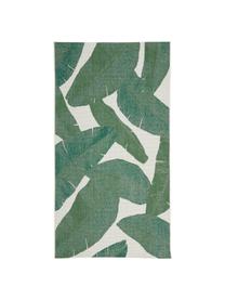 Tapis d'extérieur Jungle, 86 % polypropylène, 14 % polyester, Blanc crème, vert, larg. 80 x long. 150 cm (taille XS)