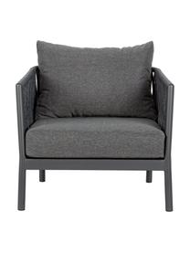 Fauteuil lounge de jardin Florencia, Anthracite, larg. 80 x prof. 85 cm