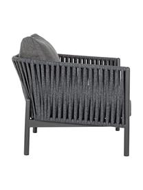 Fauteuil lounge de jardin Florencia, Anthracite, larg. 80 x prof. 85 cm