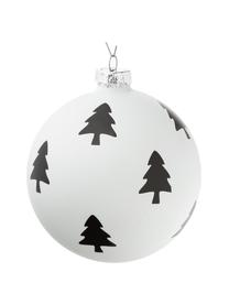 Set palline di Natale Bullerbü 6 pz, Ø 10 cm, Bianco, nero, Ø 10 cm