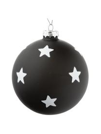 Weihnachtskugel-Set Bullerbü Ø 10 cm, 6er-Set, Weiß, Schwarz, Ø 10 cm