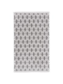 Toalla estampada doble cara Ava, Gris, blanco cremoso, Toalla manos, An 50 x L 100 cm, 2 uds.