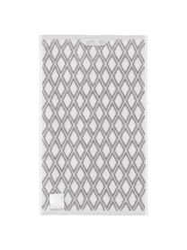 Toalla estampada doble cara Ava, Gris, blanco cremoso, Toalla manos, An 50 x L 100 cm, 2 uds.