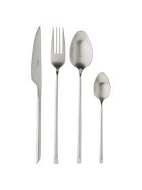 Satiniertes Besteck-Set Sletten aus rostfreiem Stahl, 4 Personen (16-tlg.), Rostfreier Stahl 18/8, Stahl, satiniert, L 22 cm