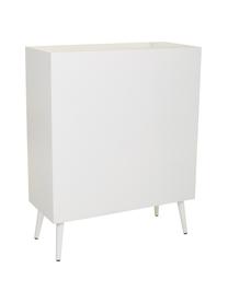 Chiffonnier de madera Cayetana, Estructura: tablero de fibras de dens, Patas: madera de bambú pintada, Blanco, An 80 x Al 101 cm