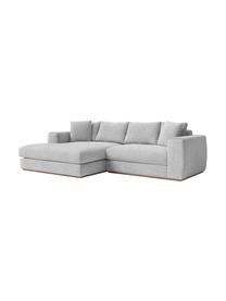 Ecksofa Vienna (4-Sitzer), Bezug: 100 % Polyester Der strap, Webstoff Grau, B 284 x T 170 cm, Eckteil links