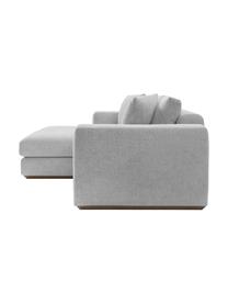 Ecksofa Vienna (4-Sitzer), Bezug: 100 % Polyester Der strap, Webstoff Grau, B 284 x T 170 cm, Eckteil links