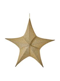 Pieza decorativa estrella Kamilla, Exterior: poliéster, Interior: metal, Dorado, An 80 x Al 76 cm