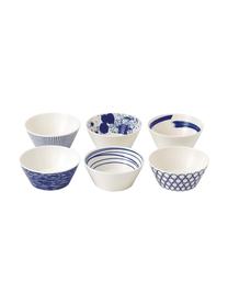 Bol porcelaine design Pacific, 6 élém., Blanc, bleu