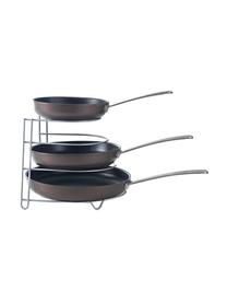 Organizador de sartenes Skillet, Metal recubierto, Plateado, An 23 x Al 27 cm