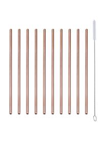 Set cannucce Hälma, 11 pz., Acciaio inossidabile rivestito, Ramato, Lung. 21 cm