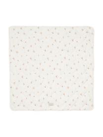 Cubrecolchón cuna de algodón ecológico Wildflower, Funda: 100% algodón ecológico, c, Crema, rosa, An 100 x L 100 cm