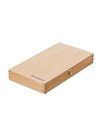 Steakmes Jasmijn met houten handvat, 6 stuks, Mes: edelstaal, Zilverkleurig, helder hout, L 23 cm