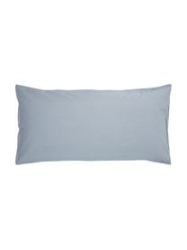 Gewassen katoenen slopen Arlene in blauw, set van 2, Weeftechniek: renforcé Draaddichtheid 1, Blauw, B 40 x L 80 cm