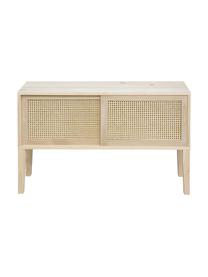 Aparador de madera de pino Rejilla, Beige, An 115 x Al 68 cm